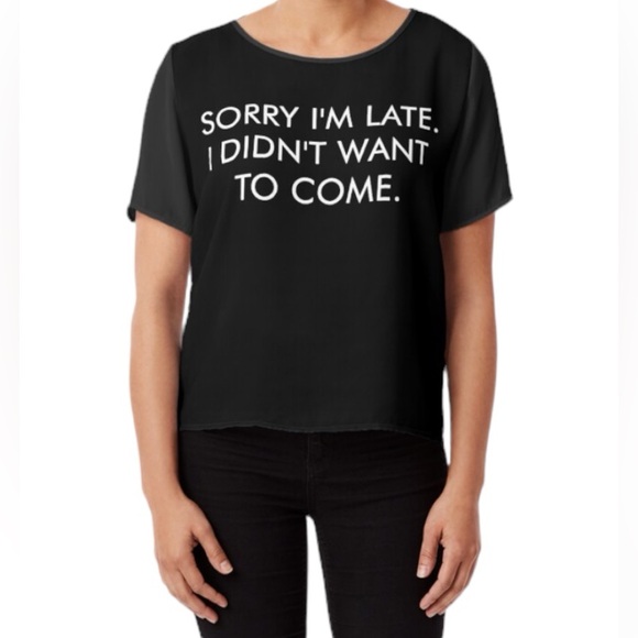 Funny Cropped Tee - Picture 1 of 3